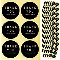 Amazon | Thank you サンキュー シール ギフトシール ありがとう